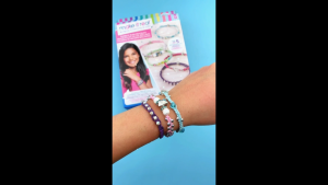 Make It Real Rainbow Bling Bracelets (1206) Girls Friendship Charm Bracelet Kit with Beads