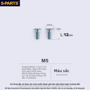 s-parts | Khung Gắn Bình Nước Hợp Kim Titan