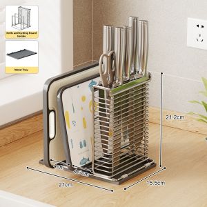 BANGJIE | 304 Stainless Steel Thickened Kitchen Organizer Cutlery Storage