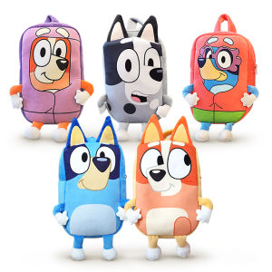 Cartoon Bluey Family Cosplay Kindergarten Childrens Schoolbag Anime Backpack Kawaii Blue Orange Dog Backpack Childrens Gifts