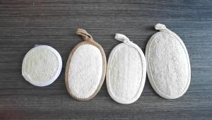 PurePlunge Face Exfoliating Loofah Pad Scrubber Soft Manual Cleansing Brush Natural Loofa Sponge Pads Massage for Face Body Wash