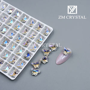 Vòng Kim Cương Hình Bướm Mới K9 7*10 Bộ Đồ Trang Trí Móng Tay Siêu Lấp Lánh DIY Phụ Kiện Trang Trí Móng Tay Hình Bướm