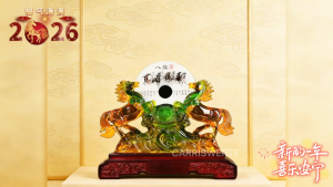 CARRISWERTE 2026 Year Of the Horse Double Horse for Family Prosperity Best Gift Lucky Charm Figurine