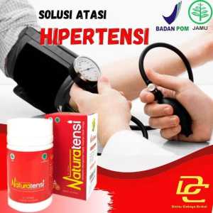 Naturatensi obat herbal hipertensi asli isi 50 kapsul original meringankan gejala tekanan darah tinggi