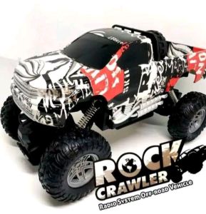 mainan remote control jeep rock crowler pick up double cabin