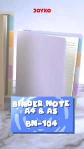 JOYKO Binder Note BN-104 A5~B5: Aksesori Kantor Berkualitas