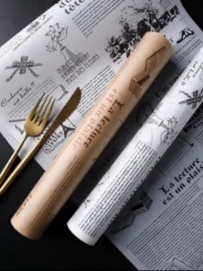 PRADO Malaysia 8 Meters Vintage Double-Sided Oil Absorb Parchment Paper Oven Safe Non-stick Baking Base Paper Bread Sandwich Burger Fries Wrappers Cookie Oilpaper