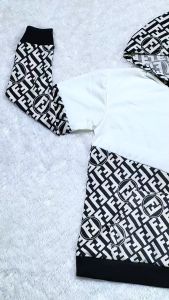 Hoodie Anak Laki-Laki Motif Geometris Kerah Hoodie Poliester untuk Usia 3-15 Tahun - CH ERA