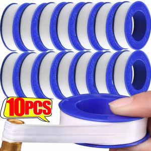 10Pcs Water Pipe Stop Leaks Sealing Tape Sink Drain Pipe Thread Duct Tapes Plumbing Fitting Repair Tool Waterproof PTFE Sealant Tape