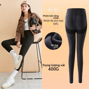 MiiOW | Quần yoga dày lót lông cừu cạp cao giữ nhiệt cho nữ mùa thu đông quần Shark MiiOW Cat Person không để lại dấu vết