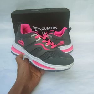 Sneakers Gumers wanita gray pink Sepatu Wanita sepatu sport sepatu santai sepatu olahraga sepatu kerja sepatu sekolah sepatu lucu sepatu enteng. sepatu terbaru sepatu terlaris sepatu lari sepatu senam sepatu jogging sepatu running