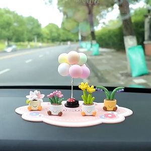 💟 G𝑖á R𝑒̉ 💟 Chậu Hoa Smile Mini Trang Trí Decor Bàn Làm Việc Tủ Sách Quà Tặng Tiểu Cảnh Taplo DVD Ô Tô