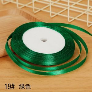 22yards/roll 6mm Satin Ribbon for Wrapping Bows Making Floral Bouquets DIY Applicable Wedding Party DecorationGift Wrapping