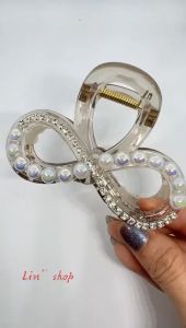 Jepitan Jedai Wanita Mutiara kombinasi rantai blink korea import lin109