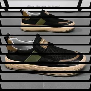 CIRCLE8 Sepatu Sneakers Pria Keren Trendy Slip On TROY TS Sepatu Gaya Korea Santai dan buat Jalan