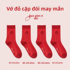 MiiOW | Vớ Đỏ Nam Mùa Đông Vớ Dài Vớ May Mắn Đôi Cưới Vớ May Mắn