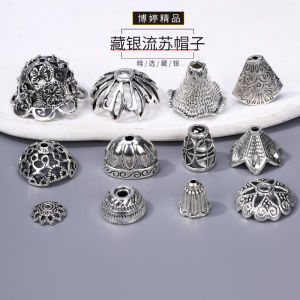 อุปกรณ์ทำเครื่องประดับ DIY แฮนด์เมด เครื่องประดับเงินเผ่าทิเบต เครื่องประดับหู สร้อยข้อมือ จี้รูปดอกไม้ เครื่องประดับแฟชั่น