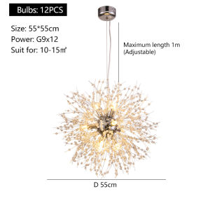 Spiral Staircase Lamp Single Chandelier Pendant Light Ball LED Ceiling Light Bar Indoor Decor Luxury Crystal Kitchen Supplie