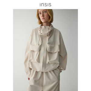 INSIS FEMME | Simple Cotton Feel Outdoor Sport Jacket Workwear Skirt Set