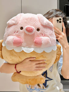 หมากรุกหมีฟูฟูสำหรับผู้หญิง หมอนพิงนุ่ม สัตว์เลี้ยงปีกนก ของขวัญวันเกิดใหญ่ ของเล่นผ้าป้องกันความแข็งแรง