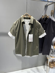 UUS Mens Slim Fit Casual Shirt Short Sleeve Fashionable Casual Wear Standard Edition Four Seasons Universal Long Sleeve