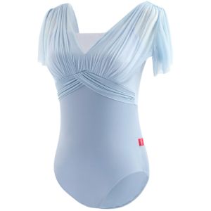 aiwuge | Ballet and Chinese Dance Practice Wear for Women in Summer Fly-sleeve Design Training Uniform for Art Exam Prep Basic Training