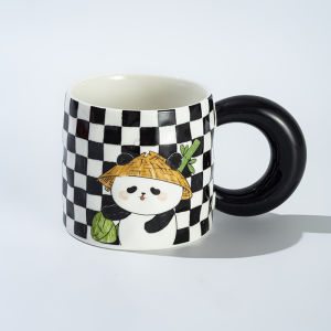 BOJINGLIPIN | Cute Panda Themed Ceramic Mug Gift Set