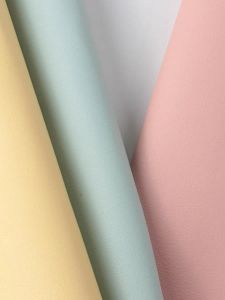 ผ้า PU นุ่ม 0.6 มม. สำหรับทำเสื้อผ้า กระเป๋า หนังเทียม ไม่ต้องซัก ผ้าไนลอนลายเรียบ ผ้าสำหรับทำเครื่องประดับ