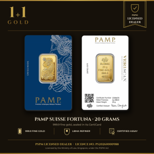 20 gram Gold Bar - PAMP Fortuna Veriscan (In Assay)