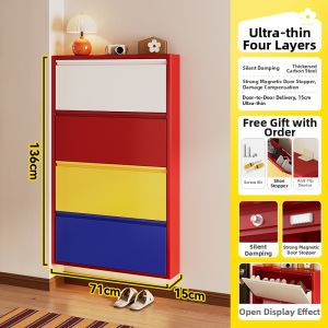MEISD | Ultra Slim Narrow Door Shoe Cabinet 15cm
