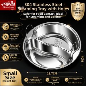 Food Grade 316 Stainless Steel Twin-Section Steaming Plate