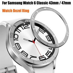 Watch Bezel Ring for Samsung Galaxy Watch 6 Classic 43Mm 47mm Stainless Steel Timescale Cover Bumper Case Accessorie for Watch 6