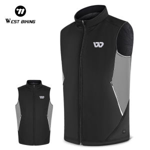 WEST BIKING Áo Giữ Nhiệt Dành Cho Nam Nữ Áo Giữ Nhiệt Thể Thao Đi Xe Đạp Áo USB Điện Giữ Ấm Cơ Thể Áo Khoác Giữ Ấm Mùa Đông Polyester