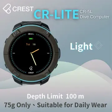CREST CR-5 LITE Scuba Diving Computer (Black)