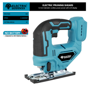 Electric Goddess Cordless Electric Jig Saw 3 Speed Electric Woodworking Cutting Power Tool Curved Saw For Makita 18V Battery Pin