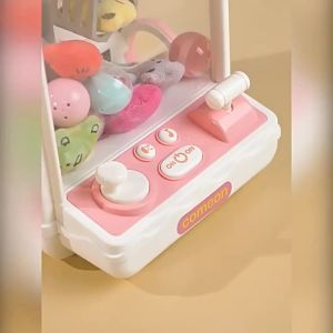 Cartoon Automatic Doll Claw Machine Doll Machine Kids Operated Play Game Clip Doll Toys Mini Claw Catch Toy Crane Machines Gift