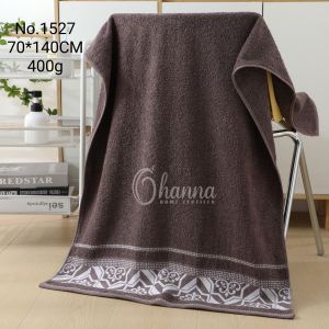 Handuk Mandi Katun Halus Motif Geometris Warna-Warni Ukuran 70x140cm - Standar Dewasa