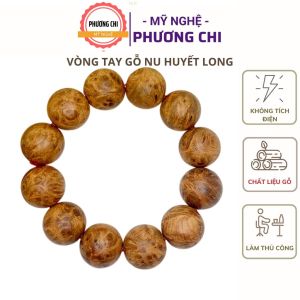 Vòng Tay Gỗ Huyết Long Để Mộc Vân Đẹp Mùi Thơm Vĩnh Viễn | Mỹ Nghệ Phương Chi