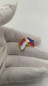 3D Metal ID pin Indonesia Brooch
