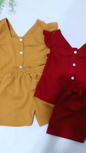 Setelan Lopika Anak Perempuan / Set Lopika Balita Perempuan Ruffle & Celana Hotpant 1-5 thn