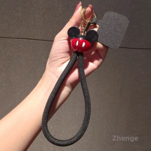ZHENGEGE | Cute Anti-Loss Phone Wrist Strap with Mickey and Minnie Charm