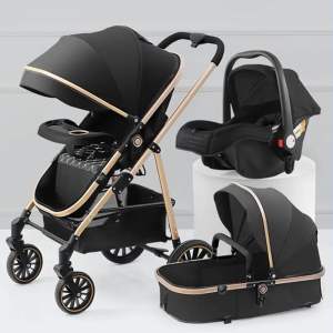 SG SELLER~ Ready Stock 3-in-1 Car Seat Bassinet Reversible Stroller