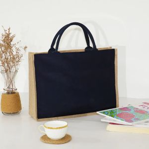 Jute bag Shoulder Bag Women Shopping Pouch Designer Laminated Bags Dark Gold Letters and Flowers