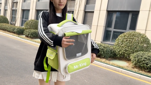 Convertible Cat Travel System - Backpack Mode & Rolling Suitcase Pet Bag Trolley