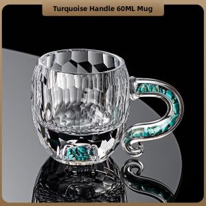 FLOWER MOO | Gold Foil Crystal Glass Coffee and Tea Mug