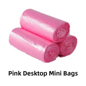 Mini Desktop Trash Can Bags Thickened Disposable Plastic Bags Small Flat Mouth Household Cleaning Tools Personal Care Products