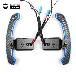 LED Carbon Fiber Aluminum Alloy LED Magnetic Paddle Shifters for Mini F55 / F56 /F57 / F60，A90 Supra MK5