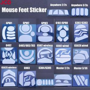 JCD 1Set White Mouse Feet Sticker For Logitech GPW G302 G303 G304 G305 G402 G405 G502 G502X G903 GPRO Mouse Skates Feet Pads 