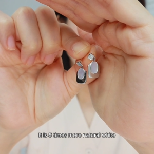 Bailan Mother of Pearl Stud Earrings for Women Elegant Premium Chic Fashion Jewelry Anti Allergy ED4237-T