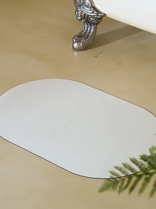 *SG SELLER* Anti Slip Bath Mat Diatomite Napa Super Absorbent Floor Mat|Fast Dry Easy Clean Non Slip Bathroom Mat|Size 40x60cm 60x90cm|3.5mm Thick